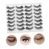 Ipetboom 14 Pairs Imitation False Eyelashes Fake Eyelash Long Eyelashes