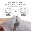 SEVENWELL - 100 paños de limpieza de joyas, color gris,
