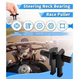 Gugxiom Steering Neck Bearing Puller 25mm to 40mm Inner Diameter Bearing Rings Motorcycle Steering Neck Bearing Racing Remover Steering Shaft Bearing Tool Universal Car Cycle Accessories