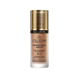 Collistar Unico Foundation LSF 15, n.6N Caramel, Foundation mit globaler Anti-Aging-Wirkung, flüssige Textur und modulierbare Deckkraft, auch für empfindliche Hauttypen geeignet,30ml