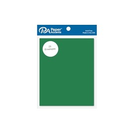 Envelope 4.38x5.75 25pc Green Grass