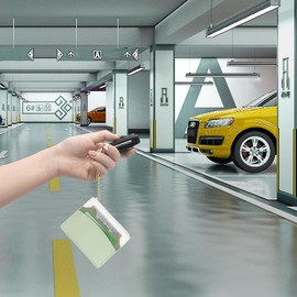 SNCCJ Mini Purses Women's Minimalist Small Thin Credit Card Holder with Key Ring, Green, S, Minimalist