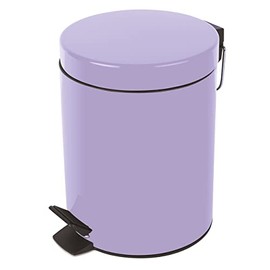 Spirella Cosmetic Bin Sydney Lavender Purple Pedal Bin 5 Litre - with Removable Inner Bin, Purple