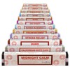 STAMFORD 37365 Variety Set Hand Rolled Incense Sticks-12 Packs, Black,