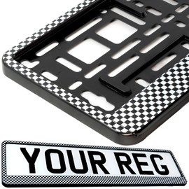 TAPORT® CARBON RALLY CAR REGISTRATION HOLDER FOR ANY CAR , VAN , TRUCK , TRAILER