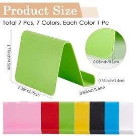 craspire 7 Farbe Acryl Visitenkartenhalter Für Den Schreibtisch Im Büro Acryl Visitenkarten Tischdisplayhalter Namenskartenhalter Ständer Desktop Handyhalter Zum Präsentieren von Visitenkarten