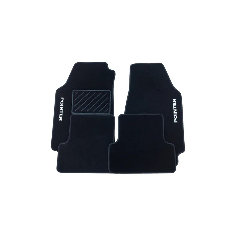 Set 4 Tapetes Original Vw Pointer 1998-2010 Alfombra Negro
