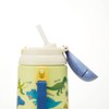 Skater SSH4C-A Dinosaurus Picture Water Bottle with Straw Push Open
