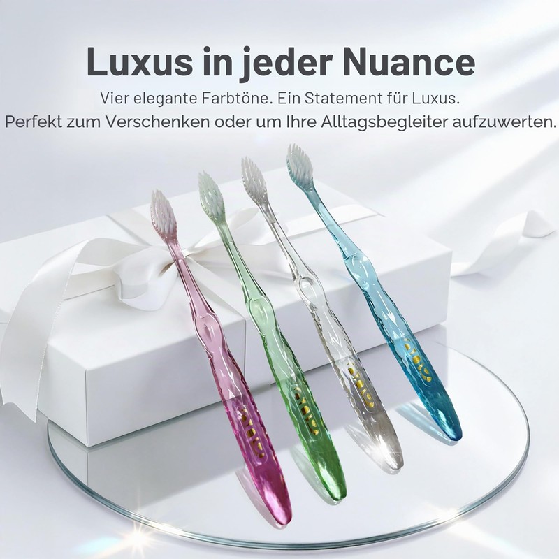 Nano-B Gold&Charcoal - an antibacterial toothbrush with advanced gold impregnated