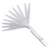 Gasea 17 Blades Stainless Steel Feeler Gauge Measuring Tool, 0.02-1.00mm