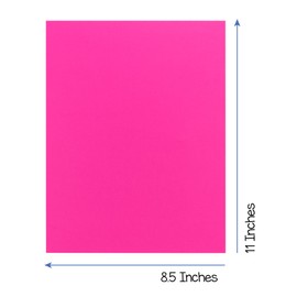 Hygloss Fuchsia Colored Paper - 24 lb, 89 GSM, Acid-Free, Fade-Resistant, 8.5x11-Inch Letter Size Color Copy Paper, 90 Sheets