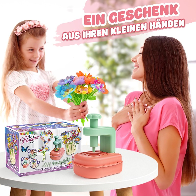 Jofuni Flower Craft Set Children Girls from 6-4-5 Years