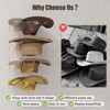 YUNEASELF Cowboy Hat Rack for Wall: 4 Pack Acrylic Hat