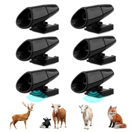 Pack of 6 Car Deer Warning Whistles Devices, Wild Warning Device for Car, Ultrasound, Deer Hole, Ultrasonic Warning System Against Wild Accidents, Deer Whistles, Wild Warning Devices for Cars, Trucks,