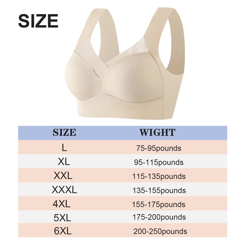 SSKHE Posture Correction Back Bra Women's Comfy Seamless Push-Up Posture