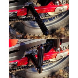 KEMIMOTO Rear Passenger Footrest Foot Pegs Compatible with CT125 Trail 125 Hunter Cub 2021 2022 2023 2024 Motorcycle Folding Foot Pegs