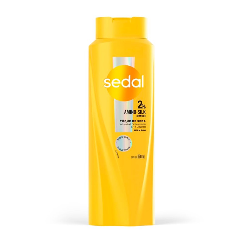 Sedal Shampoo Toque de Seda, 2 Amino-Silk Complex. 100 h