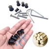 103 Pcs M4 M5 M6 Neoprene Well Nuts,304 Stainless Steel