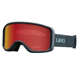 Giro Sagen Ski Goggles - Snowboard Goggles for Men, Women and Youth - Dark Shark Thirds Strap with Amber Scarlet/Yellow Lenses