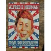 Alfred E Neuman For President 8x12 Metal Wall Sign