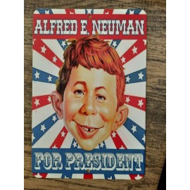 Alfred E Neuman For President 8x12 Metal Wall Sign