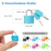 YGCQFH Pack of 6 Small Luggage Locks, Mini Padlock with