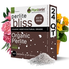 Perlite Bliss (24 Qts) - Organic Perlite for Plants Indoor Soil Amendment - Bulk Perlite for Gardening & Seed Starting - Mixes Easily with Potting Soil, Vermiculite, & Organic Coco Coir for Plants