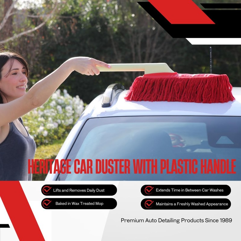 California Car Duster Heritage Car Duster with Plastic Handle and
