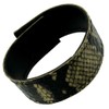 Faux Leather Snake Grain Wrap Bracelet for Women Hook and