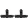 2 Pcs Tee Wire Connectors IP68 Waterproof 2 Pin 3
