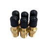 6Pcs Schrader Valve Adapters with 1/8" Male NPT,Brass 1/8" NPT