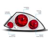 AmeriLite Euro Chrome Replacement Brake Tail Lights Set For 2000-2005