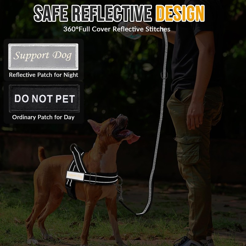 AUTOWT No Pull Dog Harness for Medium Large Dog, Tactical