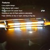 WOWTOU Rooftop Safety Flashing 56 LED Amber White Emergency Light