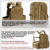 tactifans Tactical Expandable Backpack, Chest Rig Backpack MOLLE Assault Hydration