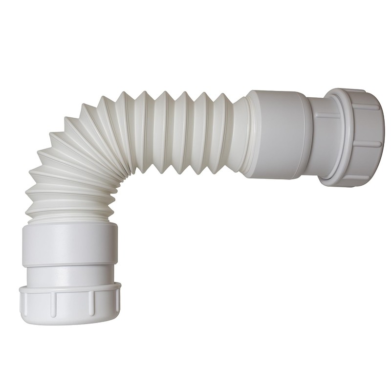 Hulthor 40mm Flexible Waste Pipe Connector, Universal Compression Fitting for