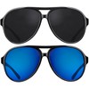 La Optica Original UV400 Unisex Retro Pilot Sunglasses - Different