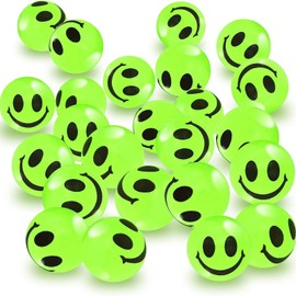 Bouncy Balls for Children, Pack of 24 Light Balls, Party Bags, Children's Birthday Party 10 Years, Pinata Filling, Bouncy Ball Toy for 6-12 Years, Learning Aid Mathematics
