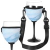 Beautyflier Wine Glass Insulator/Drink Holder/Neoprene Sleeve with Adjustable Neck Strap