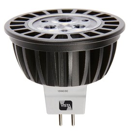 SPW Vista Landscape Lighting Lamp LED MR-16 12V 5.5 Watts Warm White 15 Degree 3000K Dimmable Bulb LN16-5.5-W-15-A-LED 35W Equivalent LN16-A-LED 9-15 VAC/VDC Made in USA