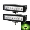 SMIXCTEK Green LED Hunting Light Bar, 2 Pcs 7inch 80W