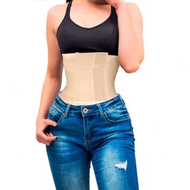Faja Reductora y Moldeadora para Mujer con 3 Niveles de Elasticos y 5 Varillas Flexibles  Cinturilla de Compresión Moderada para Uso Diario...        