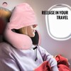 Cirorld Travel Pillow, Neck Pillow for Travel with Hood for