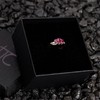 TJC Ruby Three Stone Ring In 14ct Gold Plated 925
