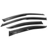 IM 4 Pc Chrome Trim Window Visor Deflector Sun Rain