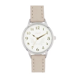 Follow fragola H01824S-1 GY Women's Flower Embossed Watch, Gray, gray