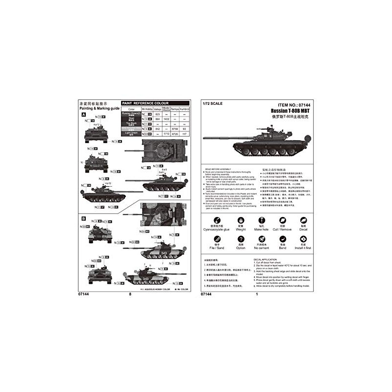 Trumpeter TRU07144 Plastic Model kit, Various