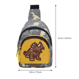 Boys Girls Fanny Pack Cartoon Dinosaur Waist Bag Small Chest Shoulder Backpack Belt Bum Bag Crossbody Daypack for Travel