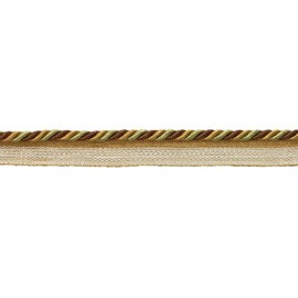 12 Yard Value Pack Small Brown Gold Baroque Collection 3/16 Cord with Lip Style # 0316BL Color: GOLDEN CHESTNUT – 5207 (36 FF/11 Metres)