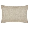 PURE ACORN JACQUARD PILLOWCASE OXFORD LINEN